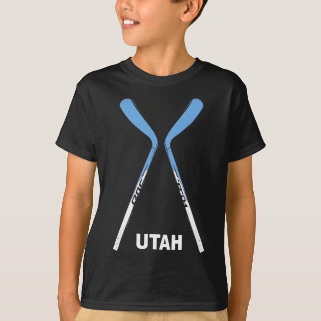 Utah Hockeyklubbor  T Shirt (Framsida)