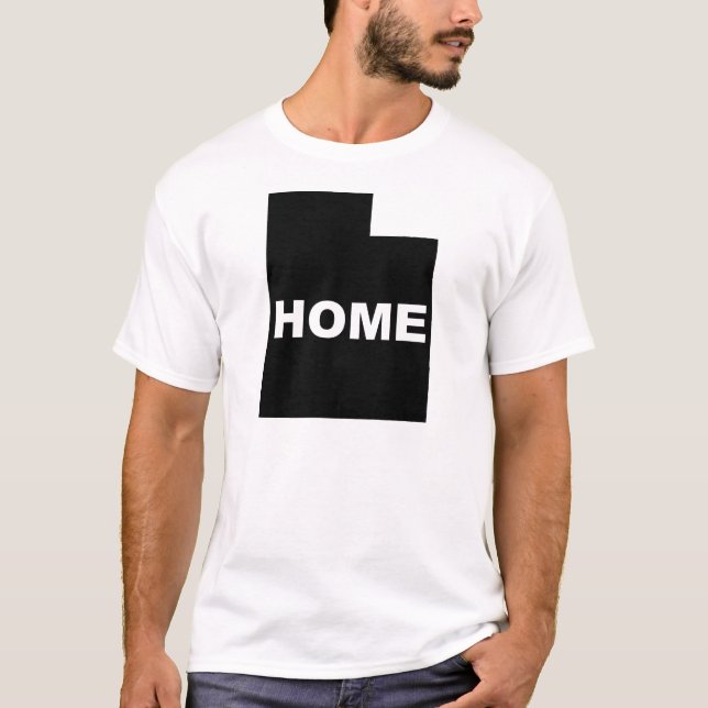 Utah Home from State T-Shirt Tees (Framsida)