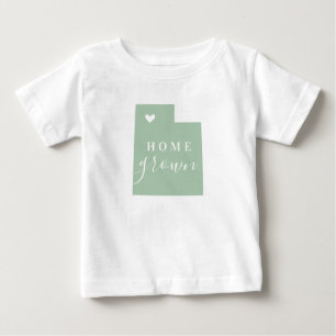 Utah Home Grown Redigerbar Färg-stat Karta T Shirt