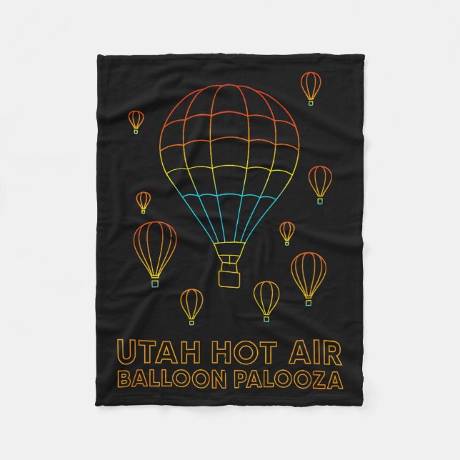 Utah Hot Air Balloon Palooza Apparel  Fleecefilt (Framsidan)
