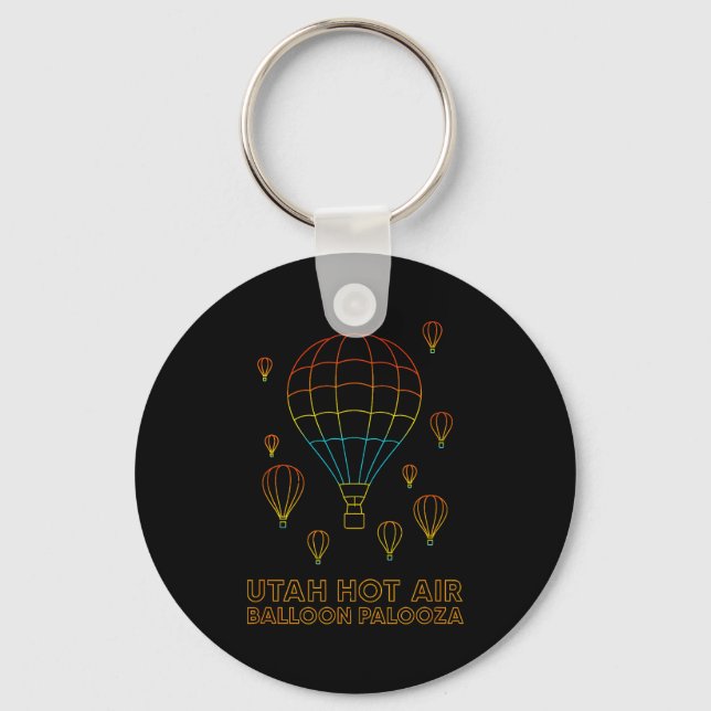 Utah Hot Air Balloon Palooza Apparel  Nyckelring (Framsida)