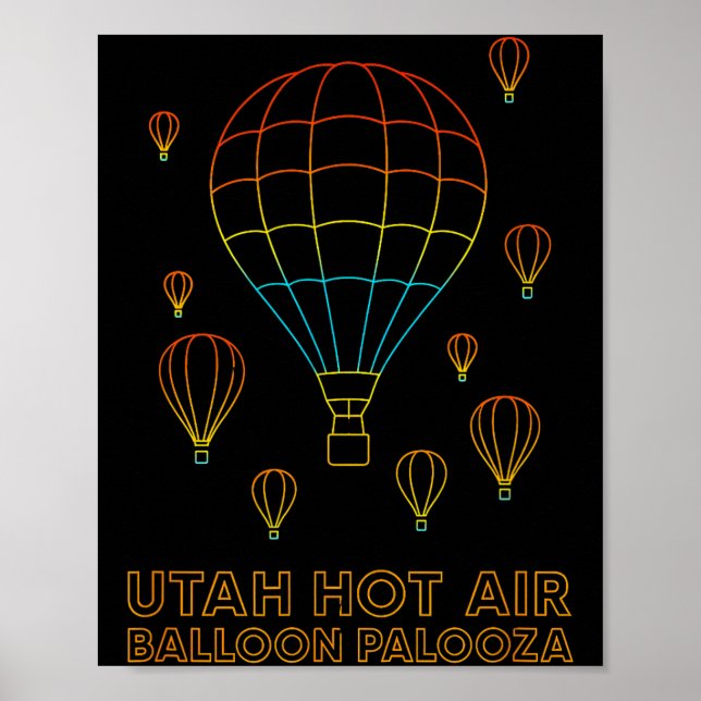 Utah Hot Air Balloon Palooza Apparel  Poster (Framsidan)