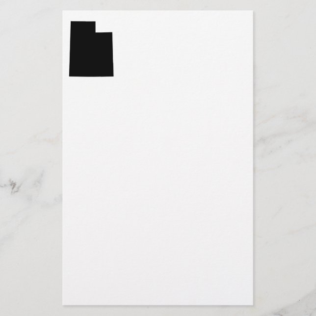 Utah i svart och vitt brevpapper (Framsida)