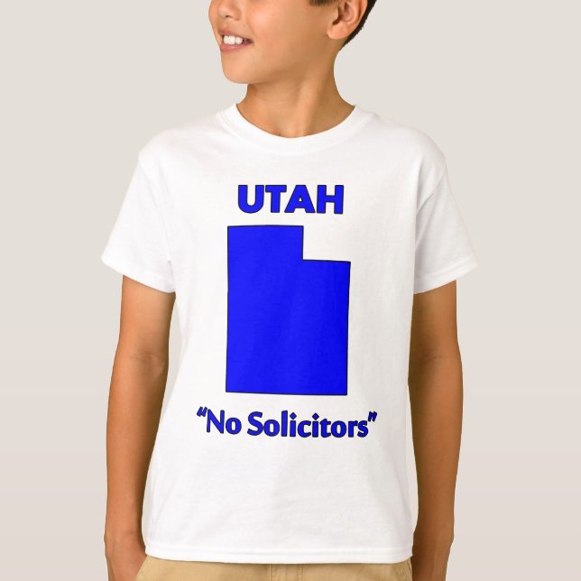 Utah - Inga försäljare T-shirt (Framsida)