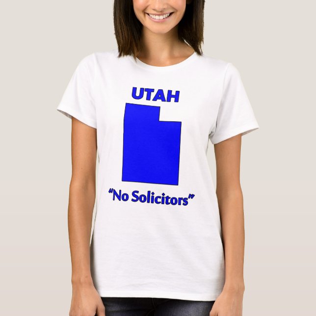 Utah - Inga försäljare Tee (Framsida)