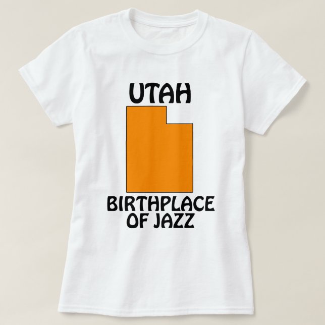 Utah - Jazzens födelseplats T-shirt (Design framsida)