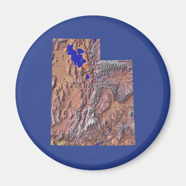 Utah Karta Magnet (Framsidan)
