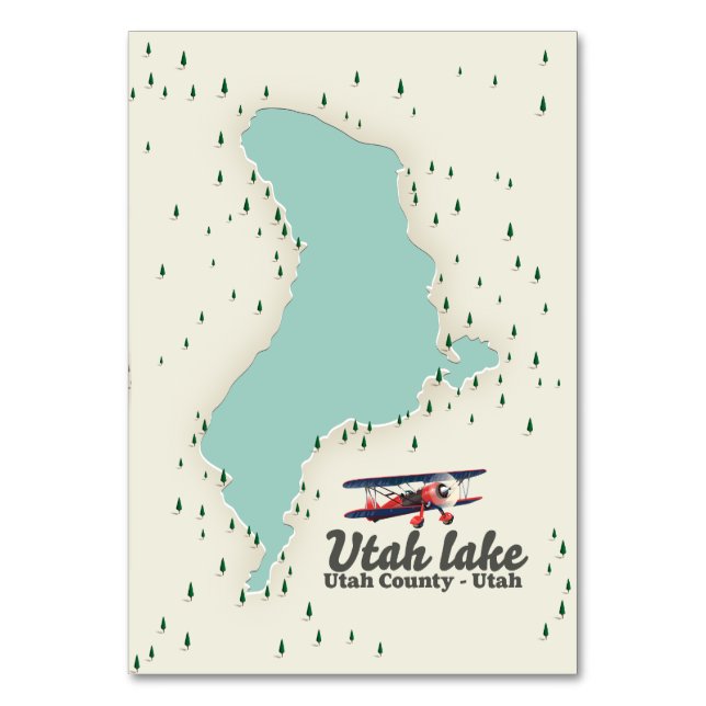 Utah Lake, Utah rese karta Bordsnummer (Framsidan)
