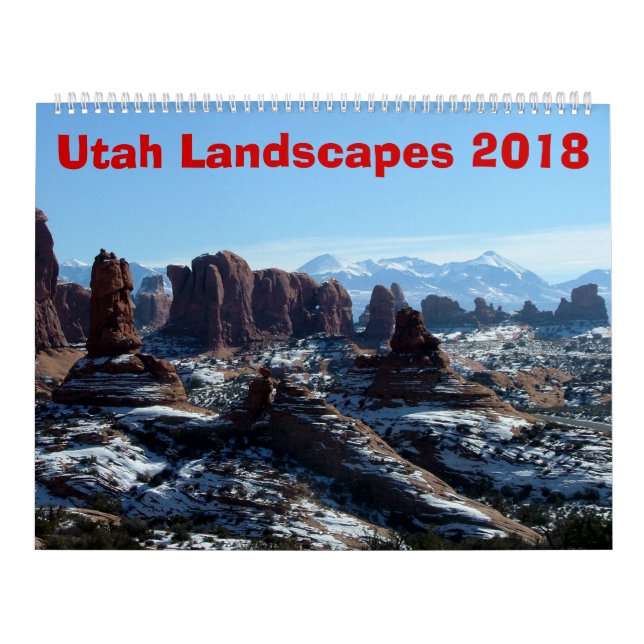 Utah landskap 2018 kalender (Omslag)