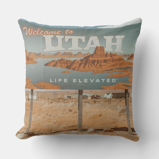 Utah Life Elevated Kudde (Framsida)