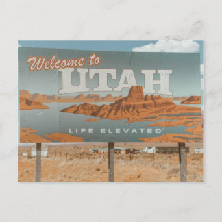 Utah Life Elevated Vykort
