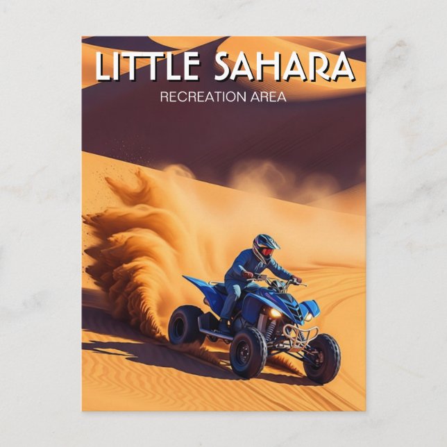 Utah Little Sahara Fritidsområde Resa Vykort (Framsida)