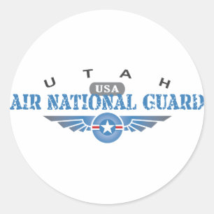 Utah Luft nationalgarde Runt Klistermärke