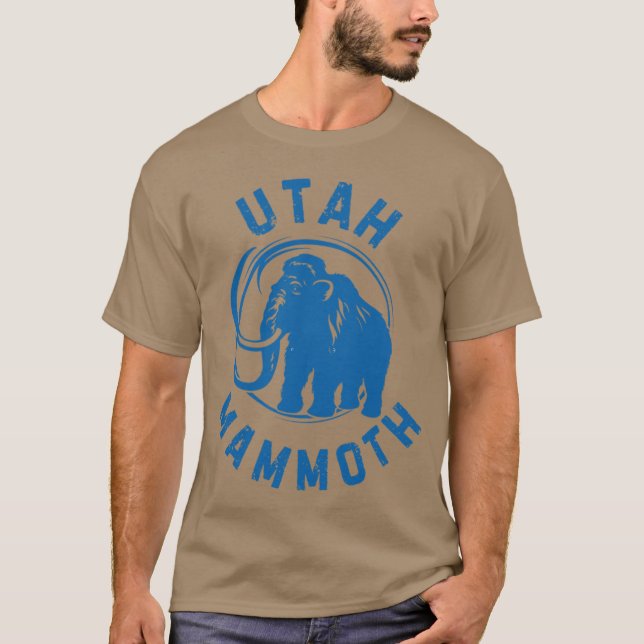 Utah mammoth t shirt (Framsida)