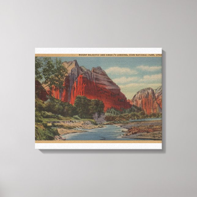 Utah - Montera Majestic & Angel landning Canvastryck (Framsida)