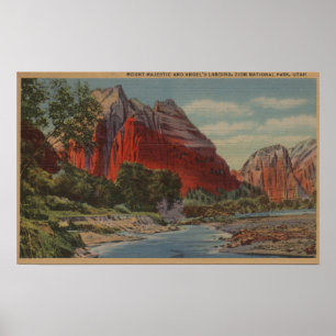 Utah - Montera Majestic & Angel landning Poster