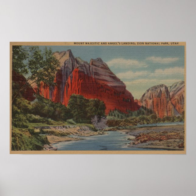 Utah - Montera Majestic & Angel landning Poster (Framsidan)