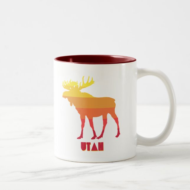 Utah Moose Två-Tonad Mugg (Höger)