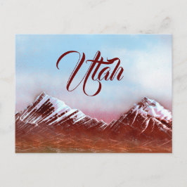 Utah Mountain Range Vykort
