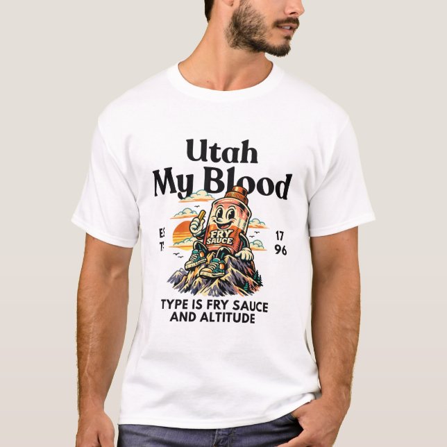 Utah : my blood type t shirt (Framsida)