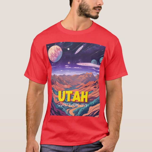 Utah Natur och Stad vän T Shirt (Framsida)
