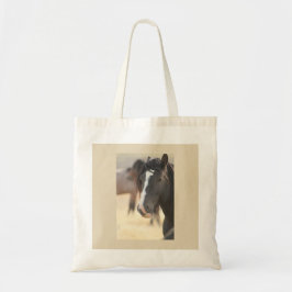 UTAH ONAQUI MOUNTAIN STALLION ON COTTON TOTE TYGKASSE