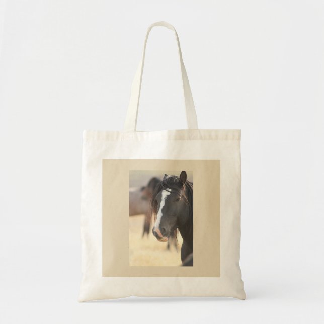 UTAH ONAQUI MOUNTAIN STALLION ON COTTON TOTE TYGKASSE (Framsidan)