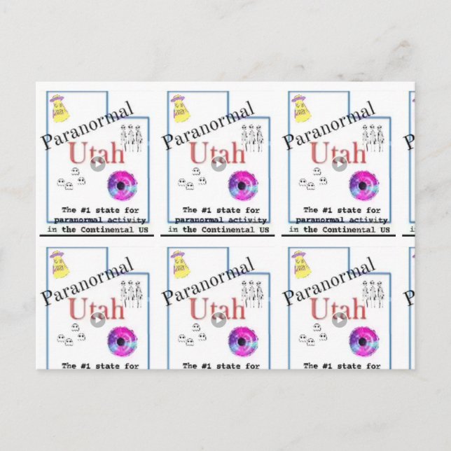 Utah paranormal vykort (Framsida)