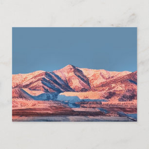 Utah Postcards Oquirh Mountains Snö Winter Plain Vykort