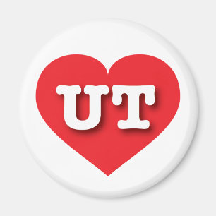 Utah Red Heart - I kärlek UT Magnet