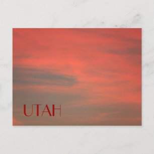 UTAH Röd vykort från himlen