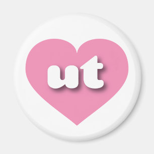 Utah rosa hjärta - I kärlek ut Magnet