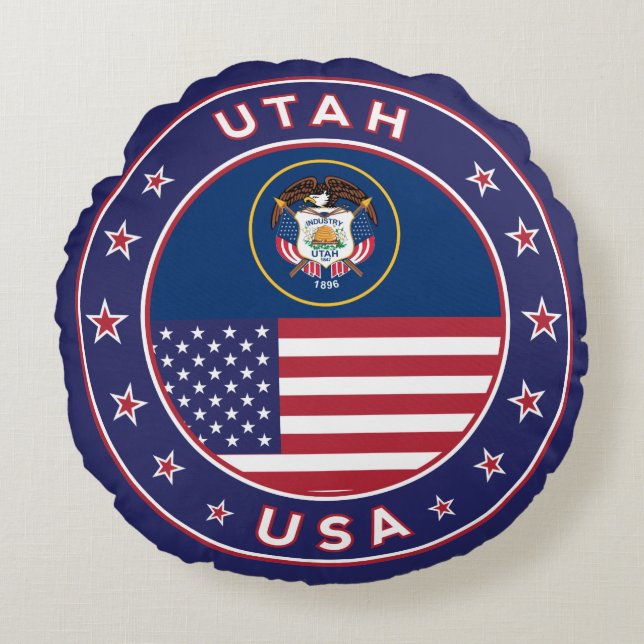 Utah Rund Kudde (Framsidan)