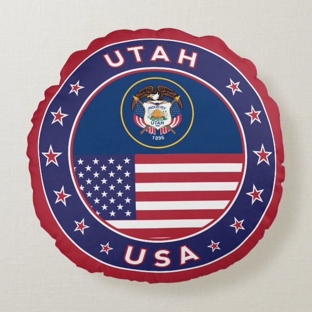 Utah Rund Kudde (Framsidan)