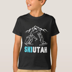 Utah skidskytning snowboard semester souvenir t shirt