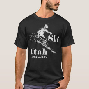 Utah Skiing Hjort Valley Ski T Shirt