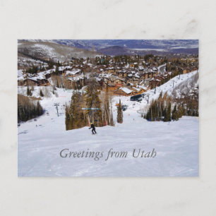 Utah Skiing Vykort