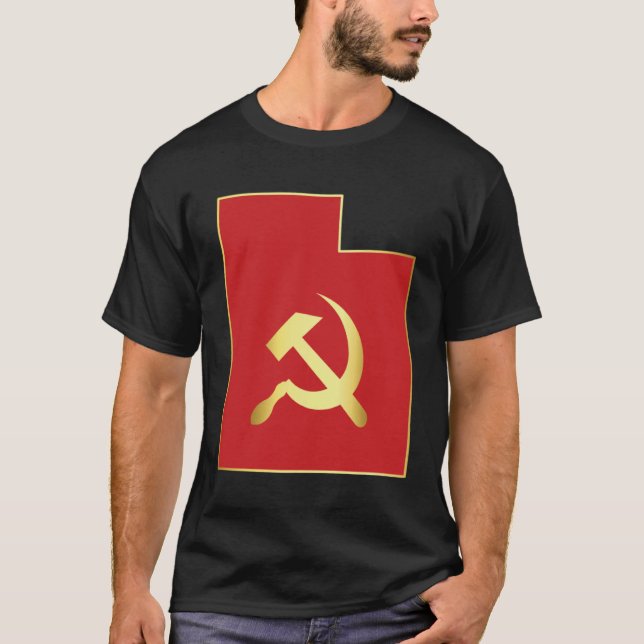 Utah, socialist och kommunist t shirt (Framsida)