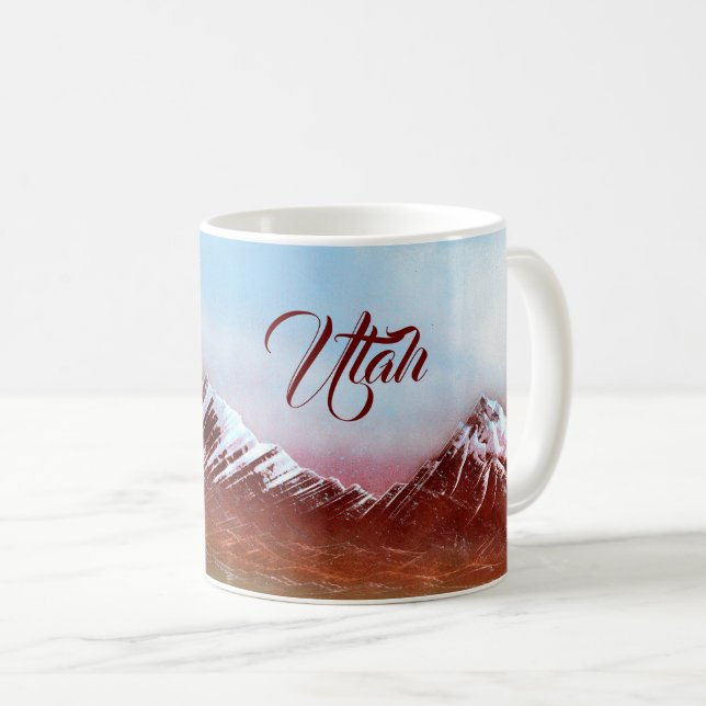 Utah State Bergskedja Kaffemugg (Framsida höger)