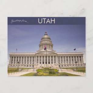 Utah State Capitol i Salt Lake City Utah Vykort