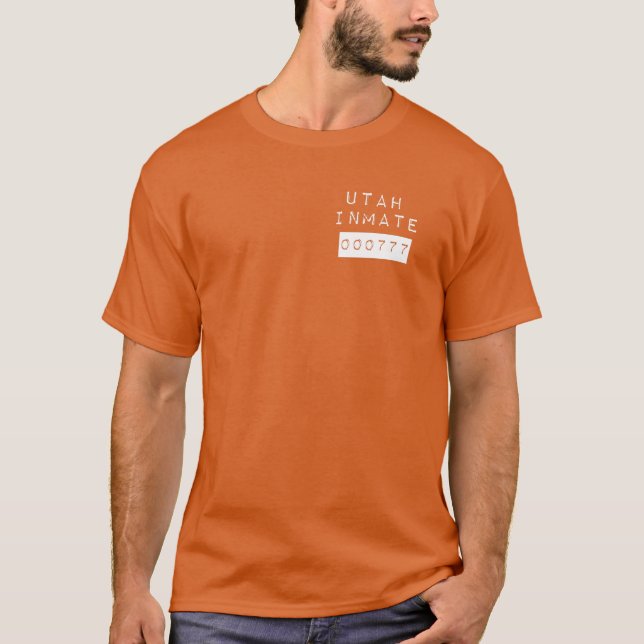 Utah State-fängelsedom 000777-fängelset Halloween T Shirt (Framsida)