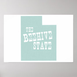 Utah State Motto Slogan Poster
