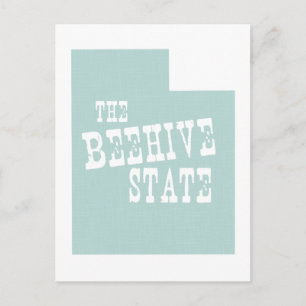 Utah State Motto Slogan Vykort