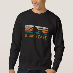 Utah State Retro Berg Lång Ärmad Tröja