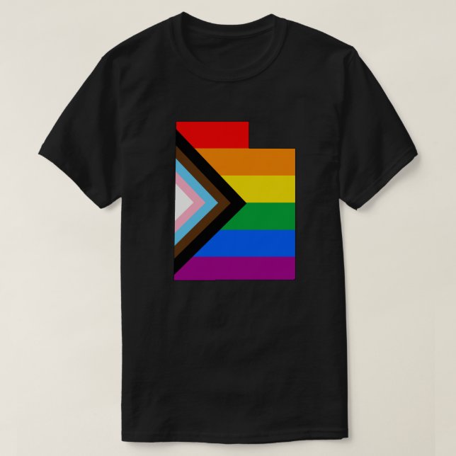 Utah State Stolthet HBTQ Progress Stolthet T Shirt (Design framsida)