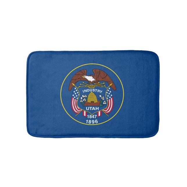 Utah Statlig flagga Design Badrumsmatta (Framsidan)