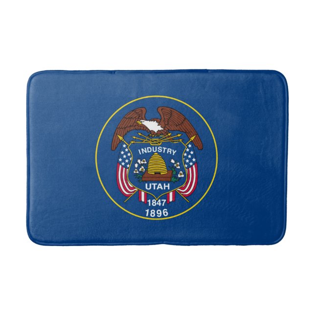 Utah Statlig flagga Design Badrumsmatta (Framsidan)