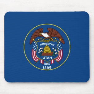 Utah Statlig flagga Design Musmatta