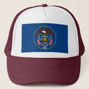 Utah Statlig flagga Design Truckerkeps