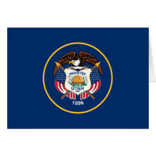 Utah Statlig flagga Hälsningskort